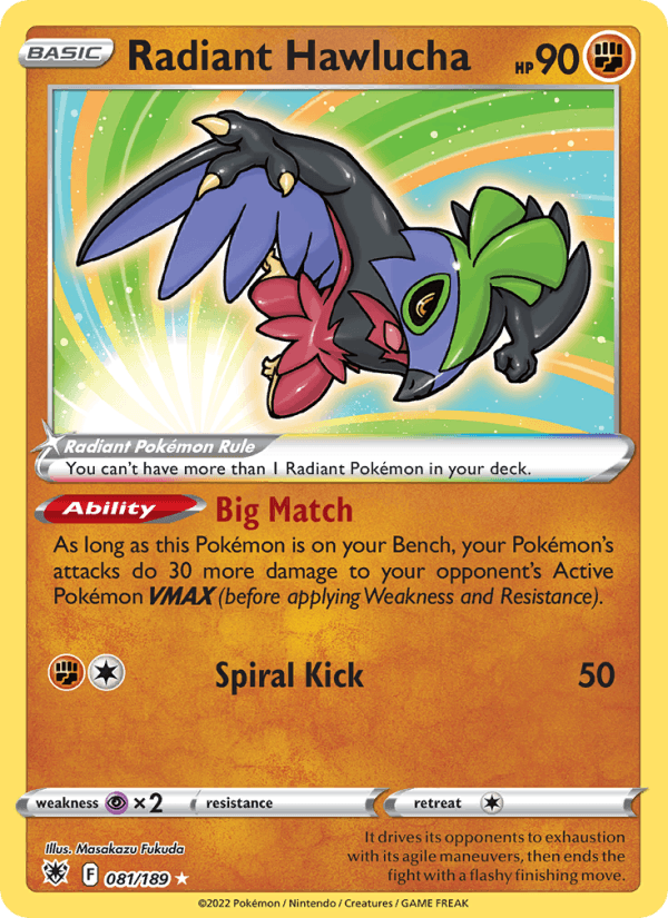 Radiant Hawlucha - 081/189 - Astral Radiance (swsh10)