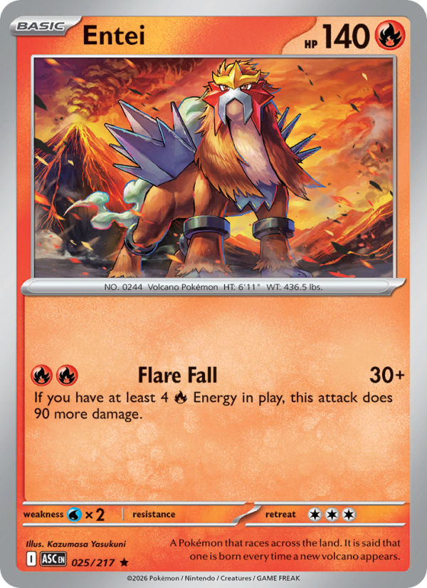 Entei - 025/217 - Ascended Heroes (me02.5)