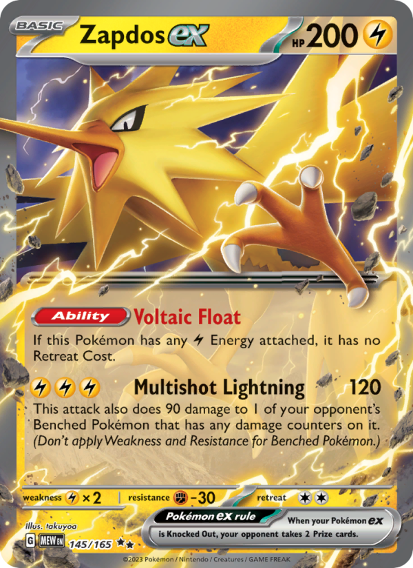Zapdos ex - 145/165 - 151 (sv03.5)
