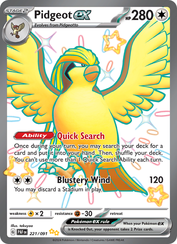 Pidgeot ex - 221/091 - Paldean Fates (sv04.5)