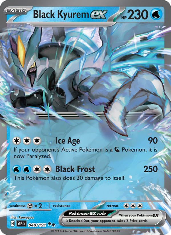 Black Kyurem ex - 048/191 - Surging Sparks (sv08)