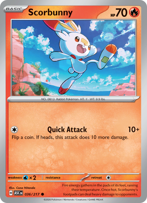 Scorbunny - 036/217 - Ascended Heroes (me02.5)