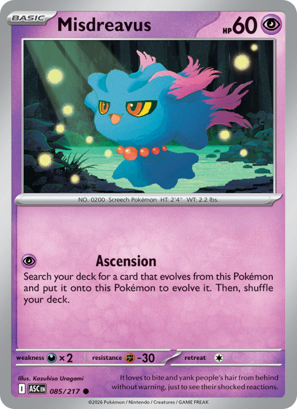 Misdreavus - 085/217 - Ascended Heroes (me02.5)