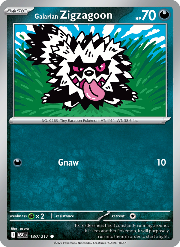 Galarian Zigzagoon - 130/217 - Ascended Heroes (me02.5)