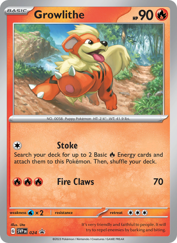 Growlithe - 024/225 - SVP Black Star Promos (svp)
