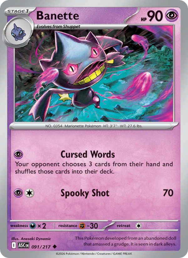 Banette - 091/217 - Ascended Heroes (me02.5)