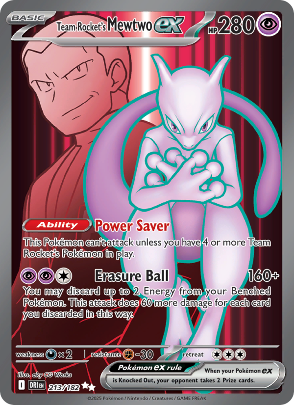 Team Rocket's Mewtwo ex - 213/182 - Destined Rivals (sv10)
