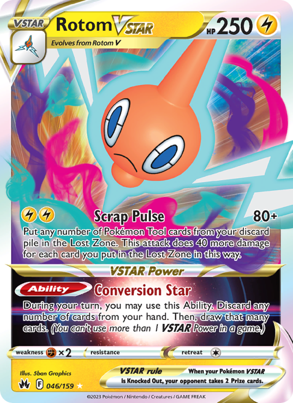 Rotom VSTAR - 046/159 - Crown Zenith (swsh12.5)
