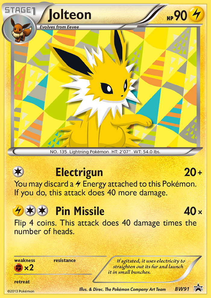 Jolteon - 091/101 - BW Black Star Promos (bwp)