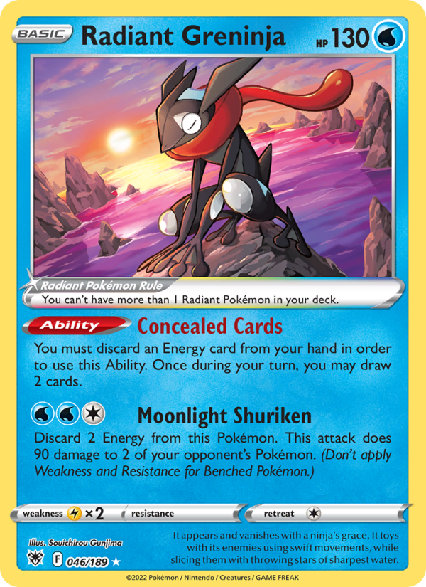 Radiant Greninja - 046/189 - Astral Radiance (swsh10)