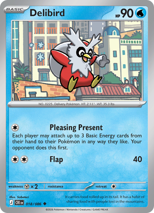 Delibird - 018/086 - Chaos Rising (me04)