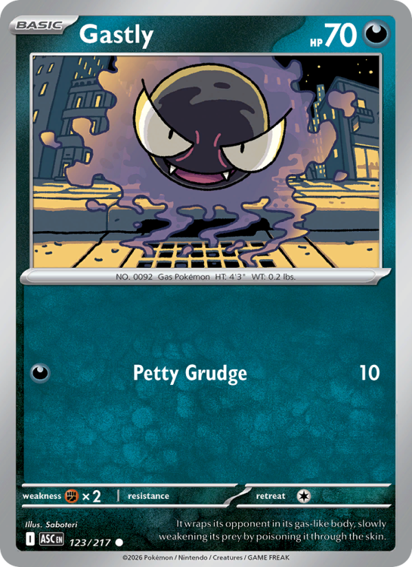 Gastly - 123/217 - Ascended Heroes (me02.5)