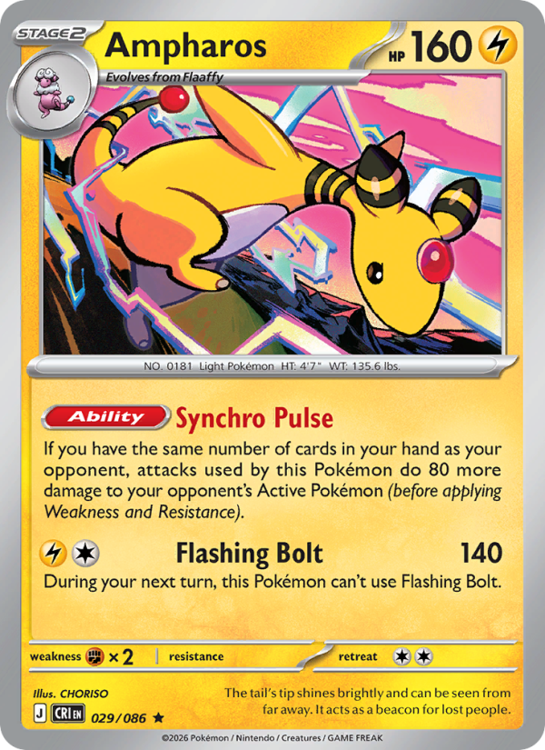 Ampharos - 029/086 - Chaos Rising (me04)