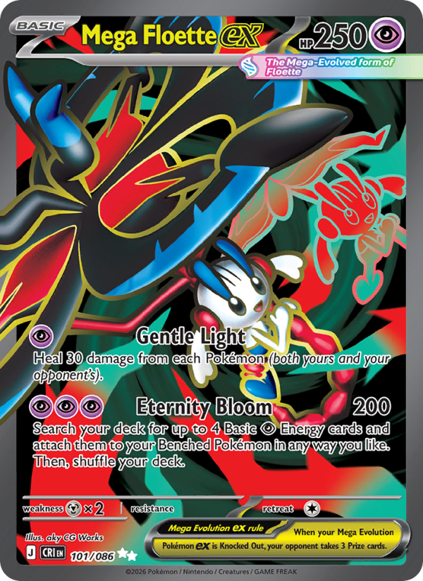 Mega Floette ex - 101/086 - Chaos Rising (me04)
