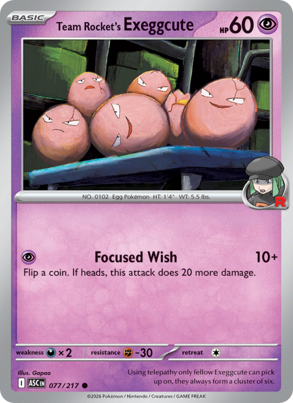 Team Rocket's Exeggcute - 077/217 - Ascended Heroes (me02.5)