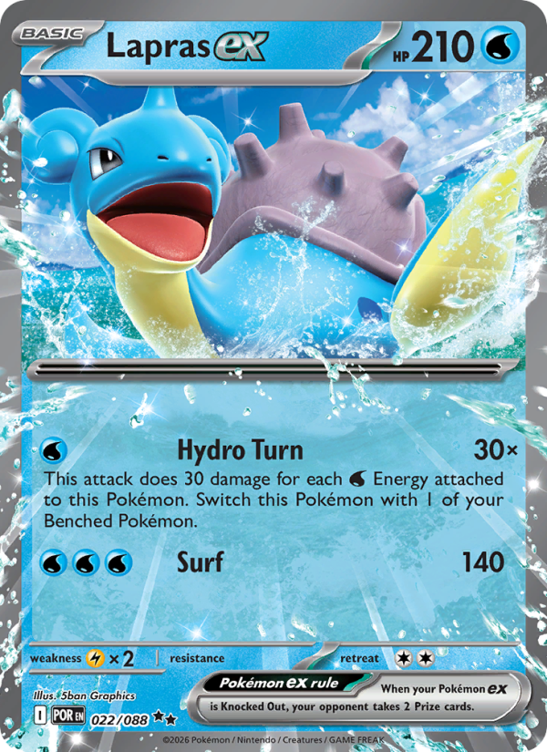 Lapras ex - 022/088 - Perfect Order (me03)