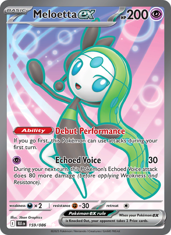 Meloetta ex - 159/086 - Black Bolt (sv10.5b)