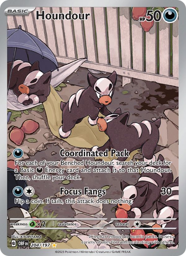 Houndour - 204/197 - Obsidian Flames (sv03)