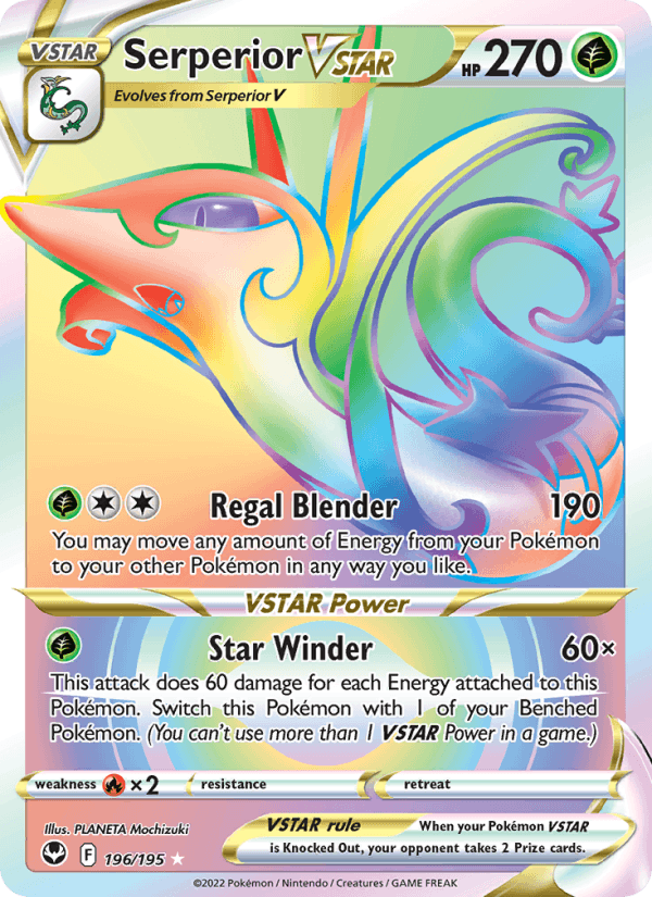 Serperior VSTAR - 196/195 - Silver Tempest (swsh12)