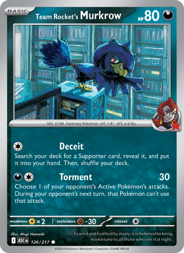 Team Rocket's Murkrow - 126/217 - Ascended Heroes (me02.5)