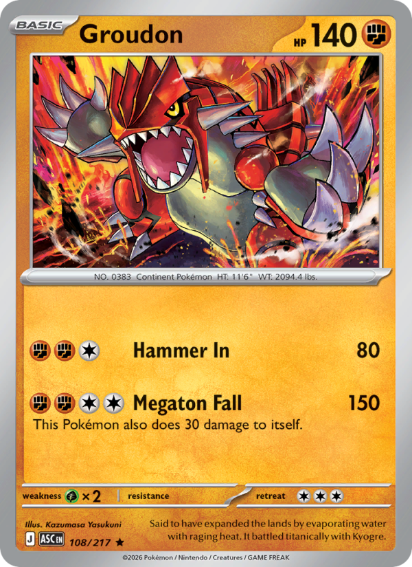 Groudon - 108/217 - Ascended Heroes (me02.5)