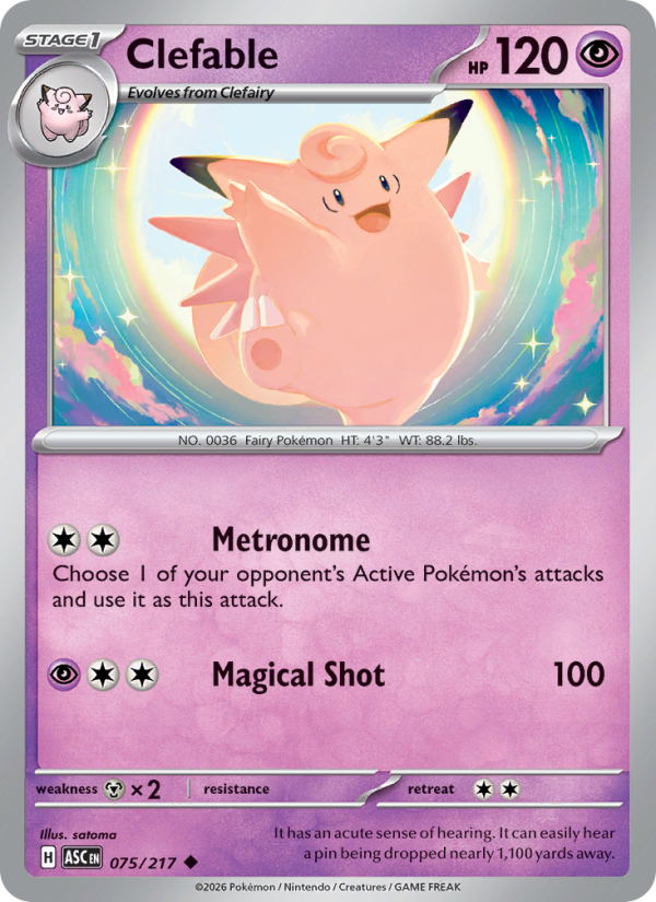 Clefable - 075/217 - Ascended Heroes (me02.5)