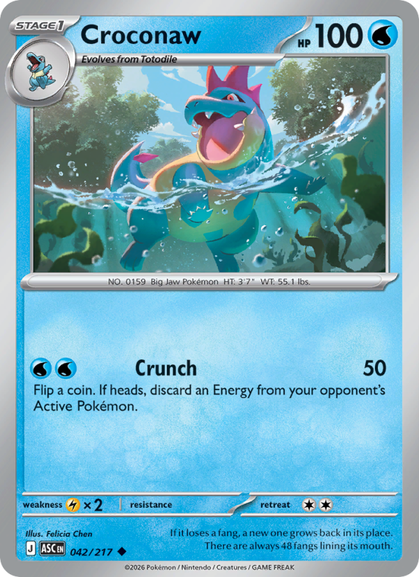 Croconaw - 042/217 - Ascended Heroes (me02.5)