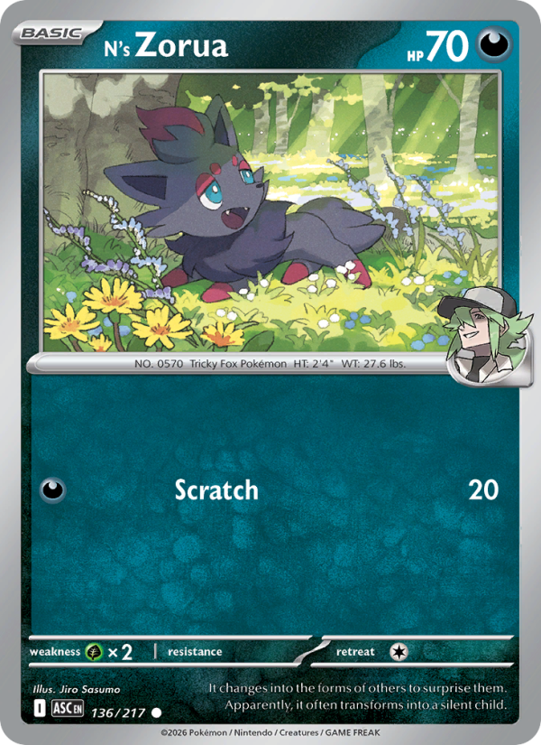 N's Zorua - 136/217 - Ascended Heroes (me02.5)