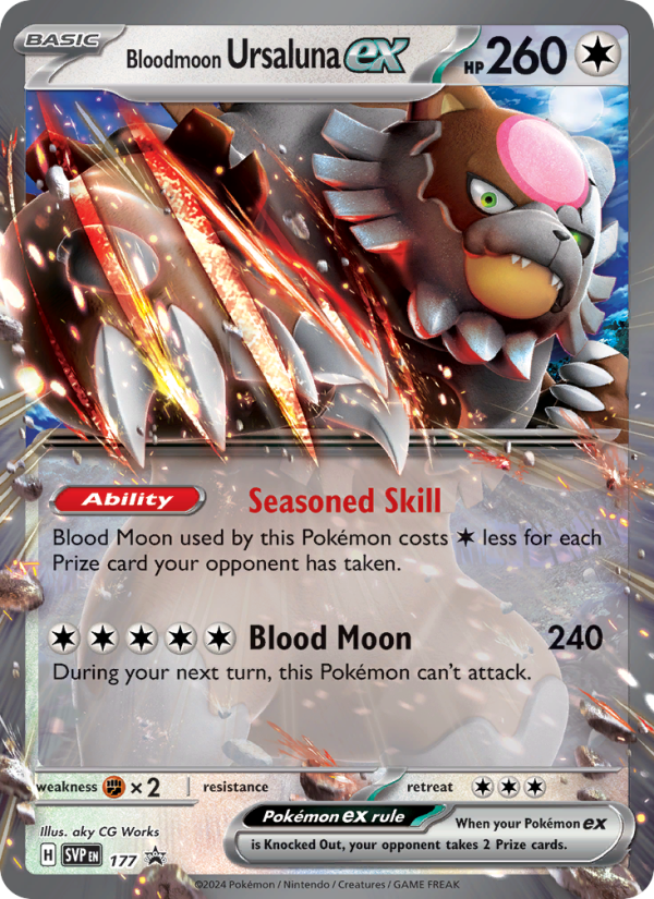 Bloodmoon Ursaluna ex - 177/225 - SVP Black Star Promos (svp)