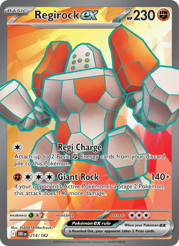 Regirock ex - 214/182 - Destined Rivals (sv10)