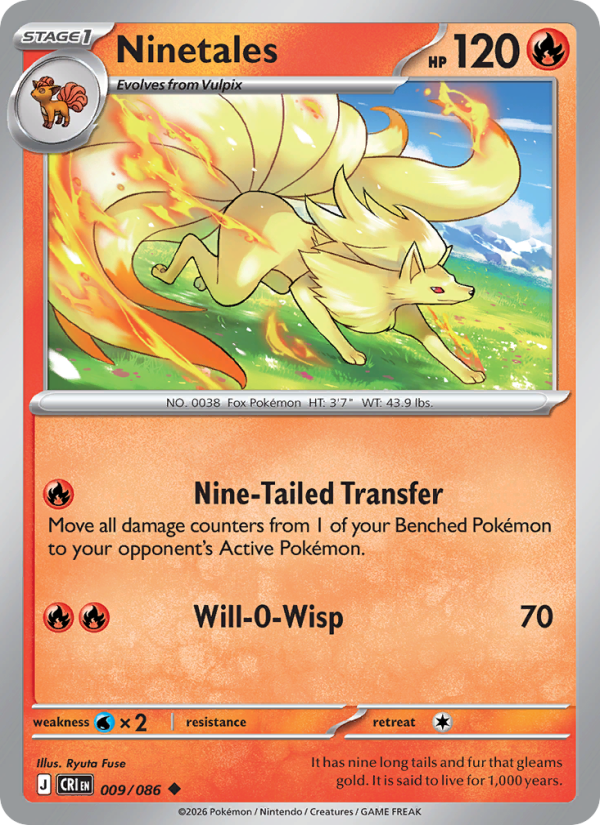 Ninetales - 009/086 - Chaos Rising (me04)