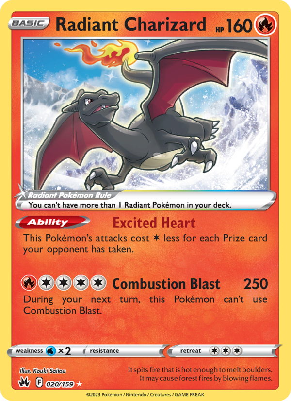 Radiant Charizard - 020/159 - Crown Zenith (swsh12.5)