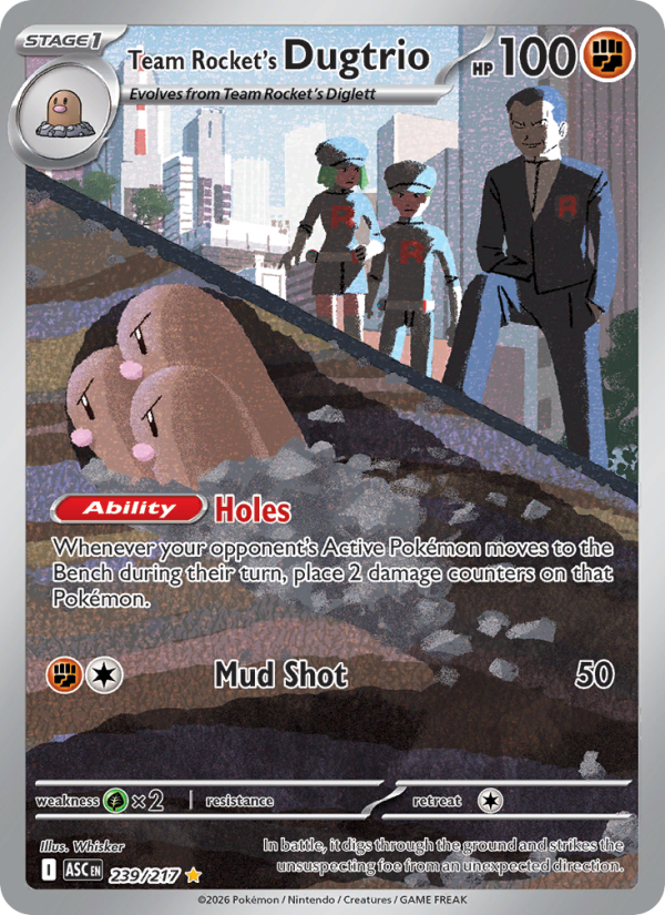 Team Rocket's Dugtrio - 239/217 - Ascended Heroes (me02.5)