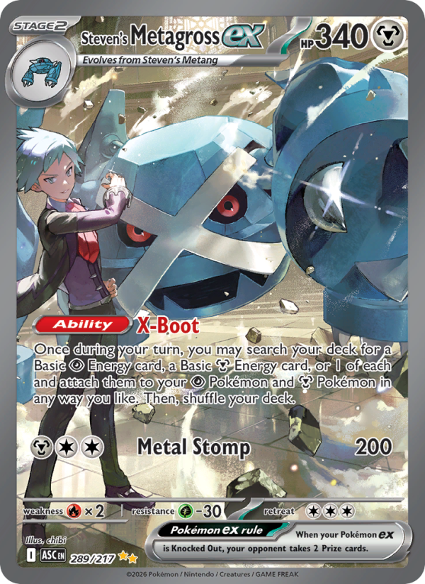 Steven's Metagross ex - 289/217 - Ascended Heroes (me02.5)