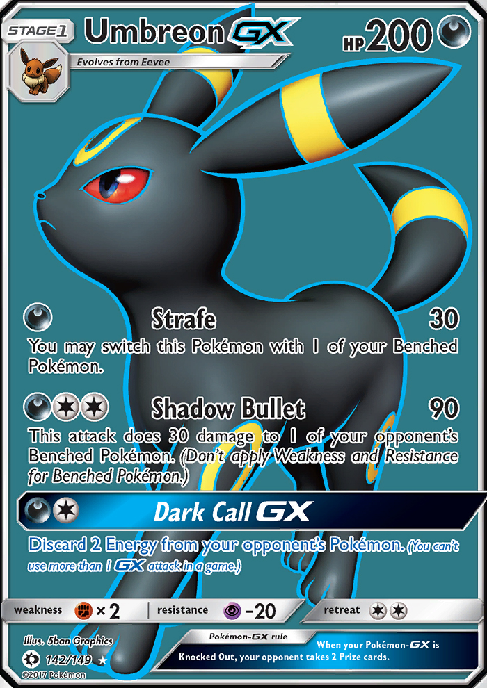 Umbreon GX - 142/149 - Sun & Moon (sm1)