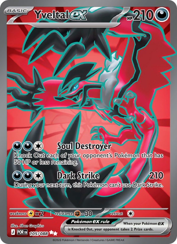 Yveltal ex - 105/088 - Perfect Order (me03)