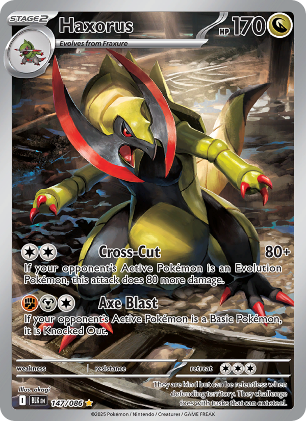 Haxorus - 147/086 - Black Bolt (sv10.5b)