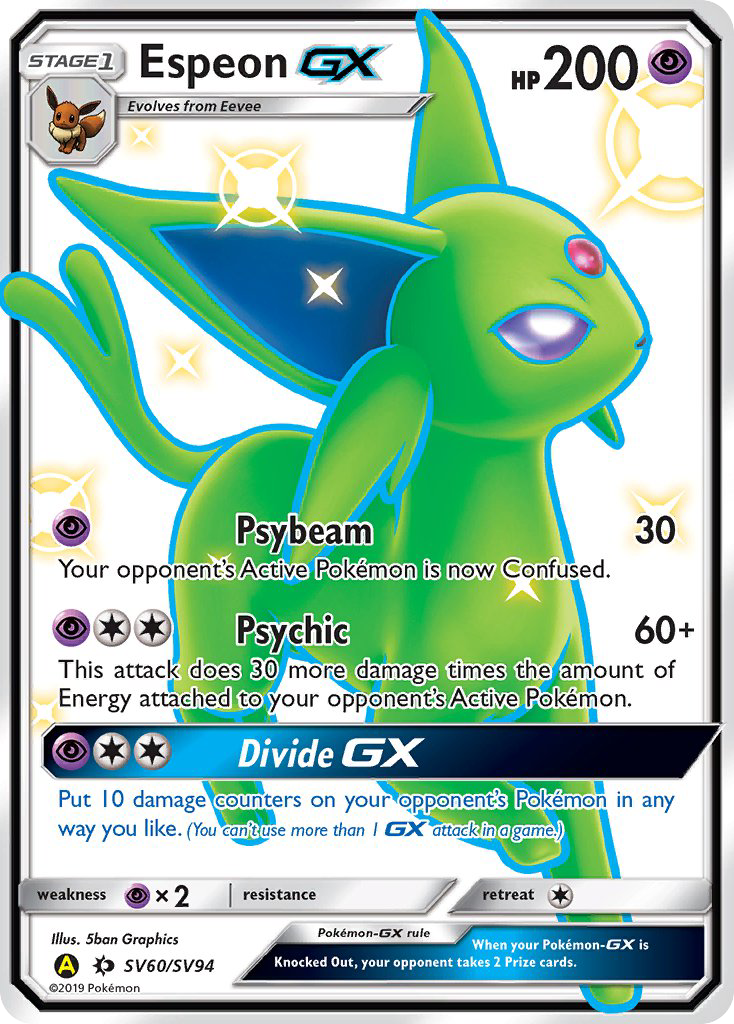 Espeon-GX - 060/094 - Hidden Fates Shiny Vault (sma)