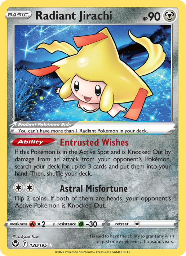 Radiant Jirachi - 120/195 - Silver Tempest (swsh12)