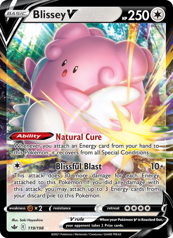 Blissey V - 119/198 - Chilling Reign (swsh6)
