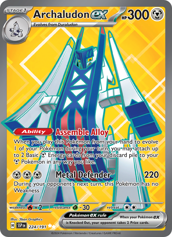 Archaludon ex - 224/191 - Surging Sparks (sv08)