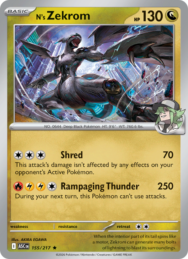 N's Zekrom - 155/217 - Ascended Heroes (me02.5)