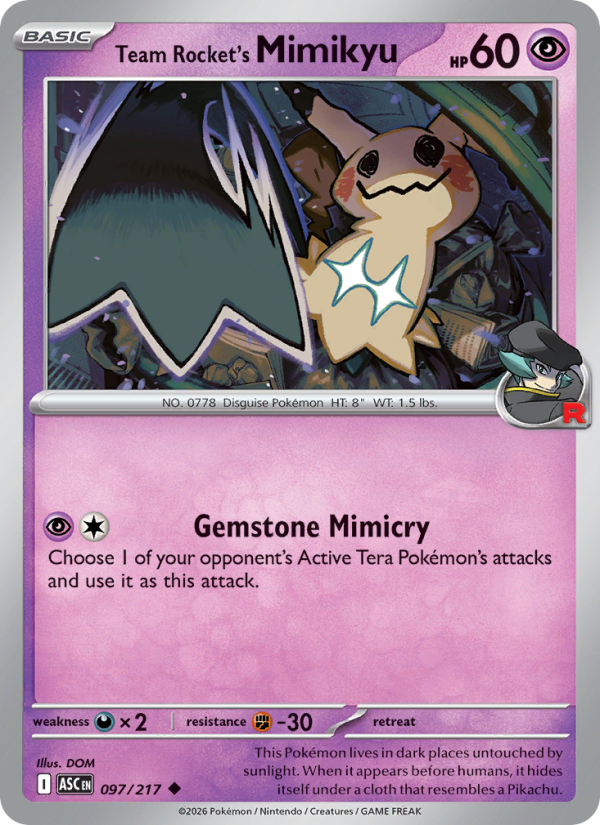 Team Rocket's Mimikyu - 097/217 - Ascended Heroes (me02.5)