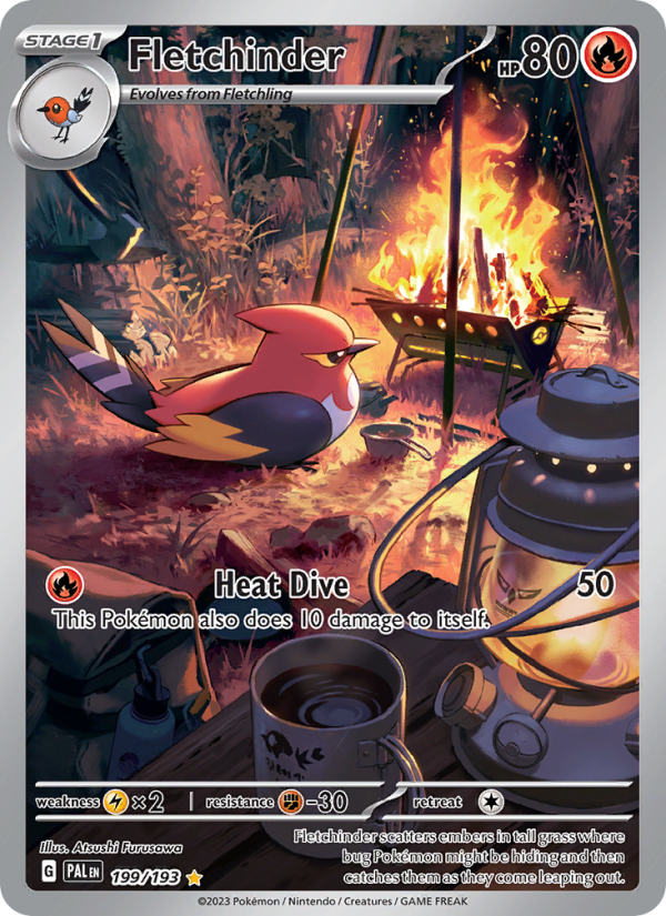 Fletchinder - 199/193 - Paldea Evolved (sv02)