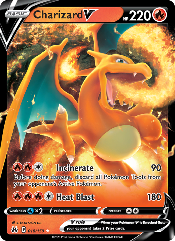 Charizard V - 018/159 - Crown Zenith (swsh12.5)