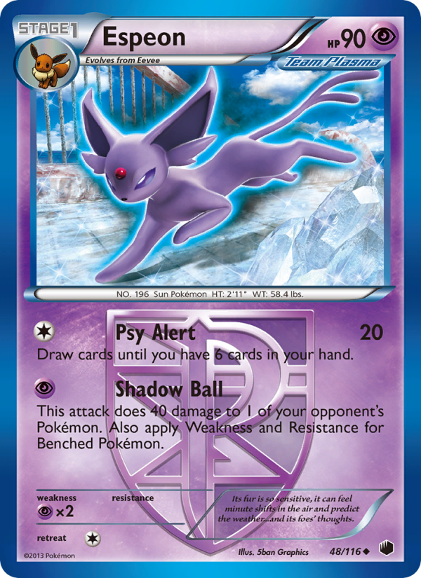 Espeon - 048/116 - Plasma Freeze (bw9)