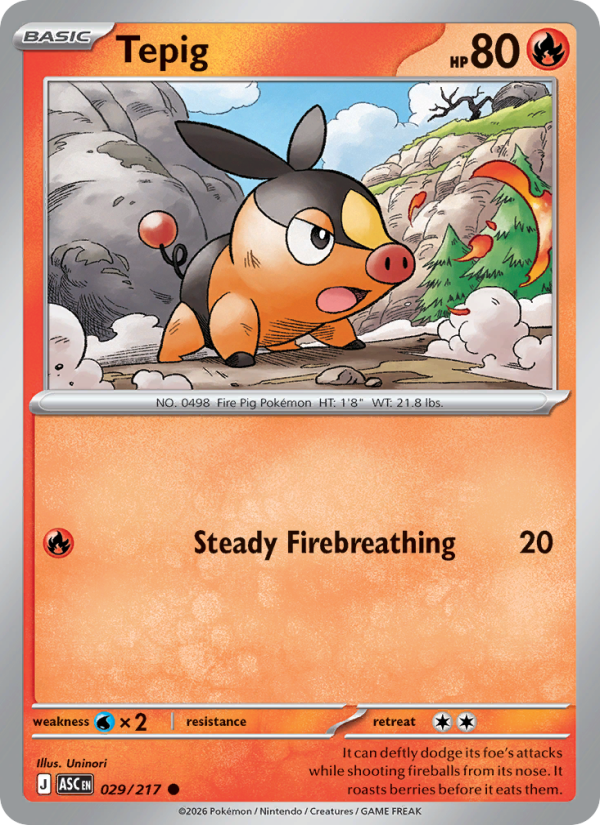 Tepig - 029/217 - Ascended Heroes (me02.5)