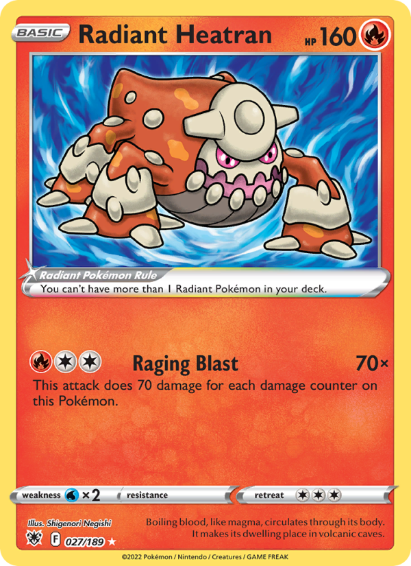 Radiant Heatran - 027/189 - Astral Radiance (swsh10)