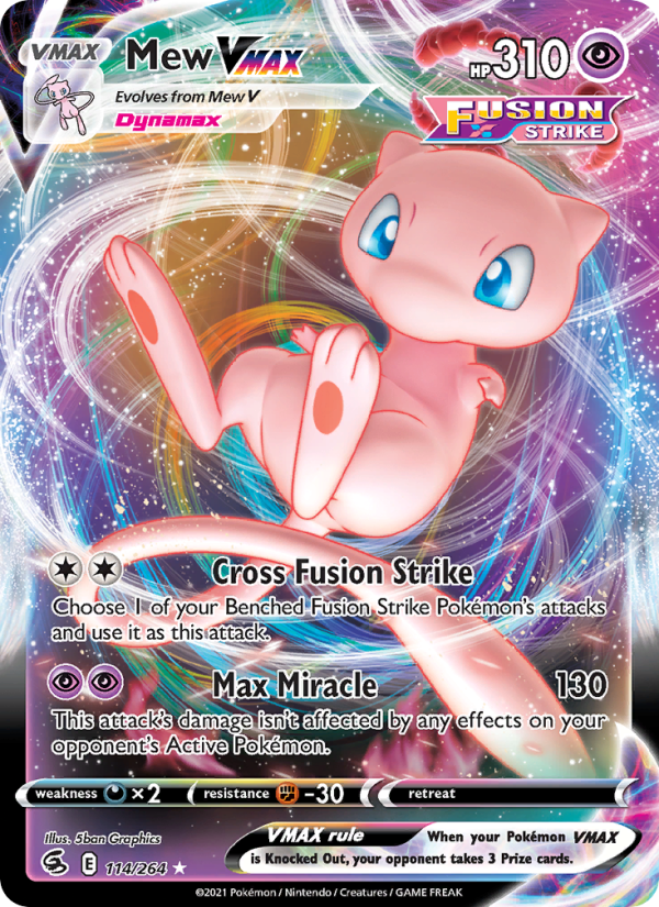 Mew VMAX - 114/264 - Fusion Strike (swsh8)