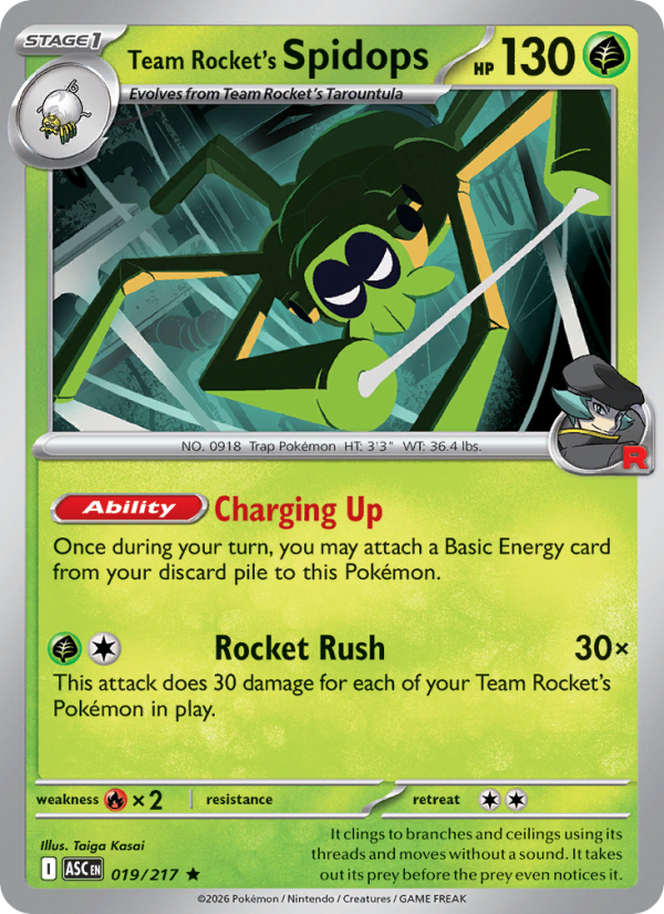 Team Rocket's Spidops - 019/217 - Ascended Heroes (me02.5)